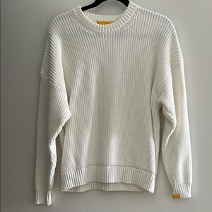 NWT Classic 100% Cotton cozy knit White Sweater